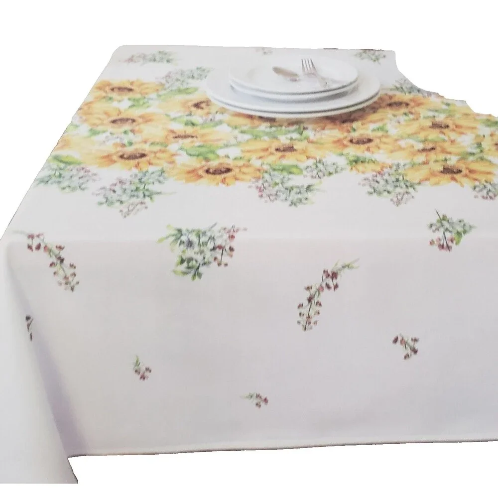 Printed Fabric Tablecloth, 60